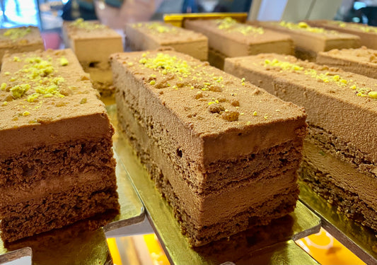 Cholocate & Pistachio Slice