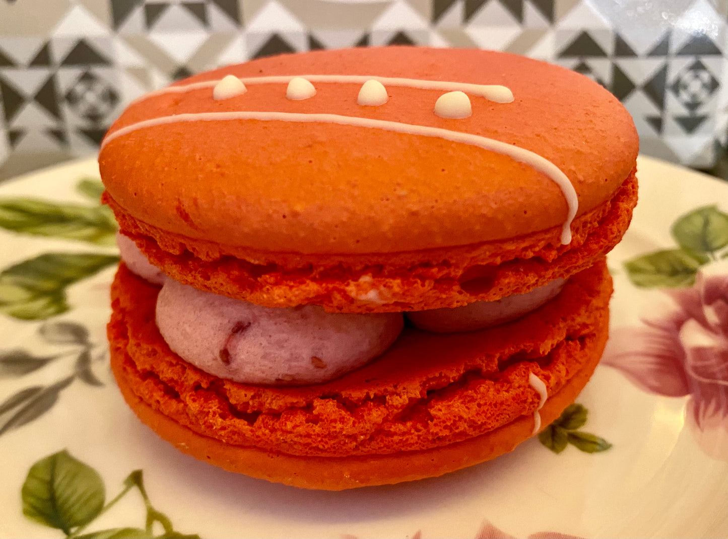 Raspberry Macarons