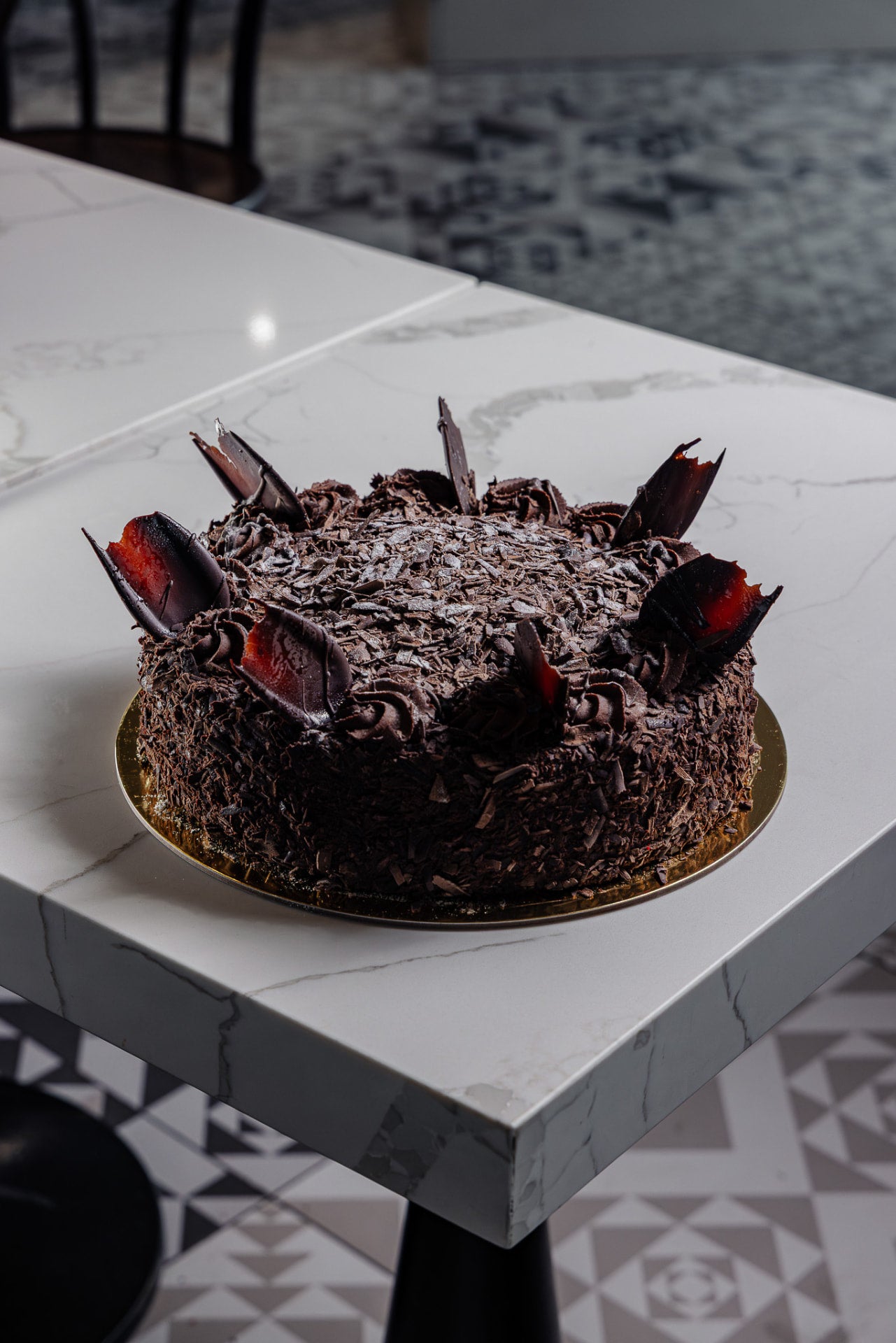 Whole chocolate sponge cake