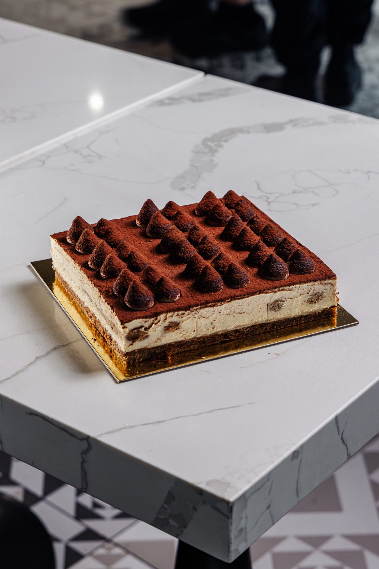 Whole tiramisu cake